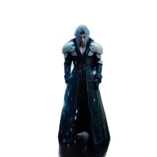 jacket, staff, creature, weapon transparent PNG cut-out