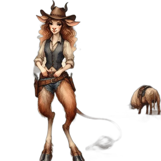 staff, hat, animal, concept art transparent PNG cut-out