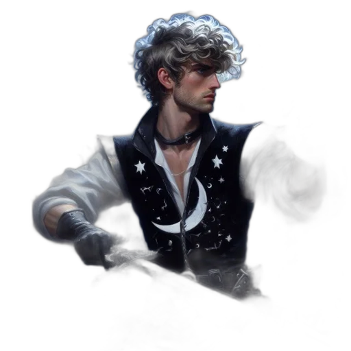 jacket, dragon, staff, sword transparent PNG cut-out