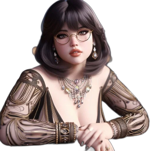 jewelry, crown, dress, fantasy art transparent PNG cut-out