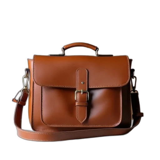 3d render, earth tones, brown, leather transparent PNG cut-out