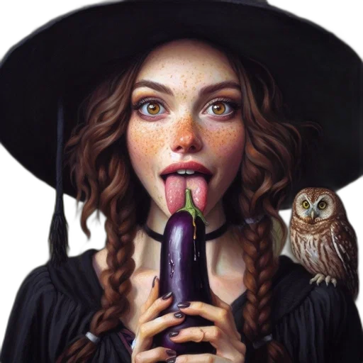 face, staff, hat, animal transparent PNG cut-out