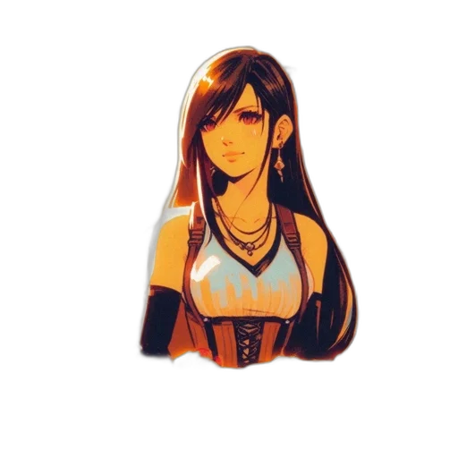 dress, jewelry, staff, face transparent PNG cut-out