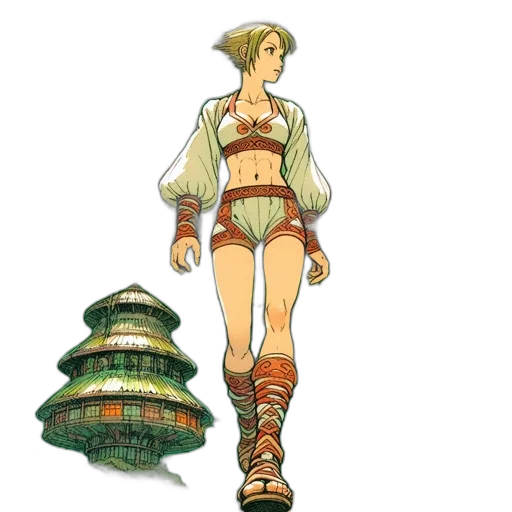 dress, hat, concept art, pixel art transparent PNG cut-out