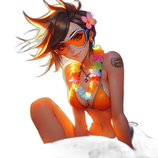 flower, staff, dress, concept art transparent PNG cut-out
