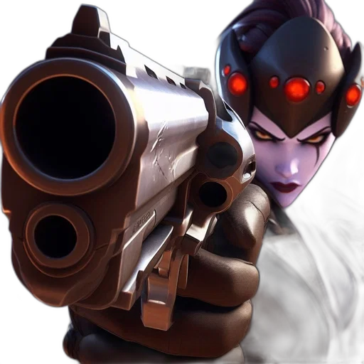weapon, face, robot, staff transparent PNG cut-out