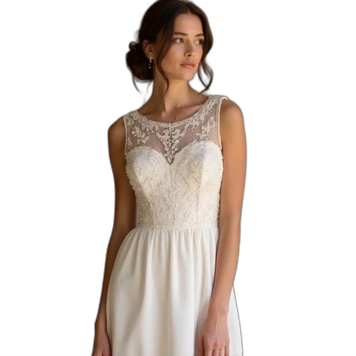 dress, line, scoop, neck transparent PNG cut-out