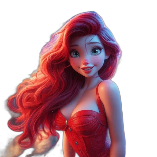 dress, hair, crown, face transparent PNG cut-out