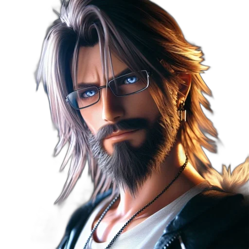 face, hair, fantasy art, photorealistic transparent PNG cut-out