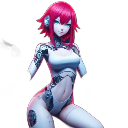 robot, concept art, cyberpunk, fantasy art transparent PNG cut-out