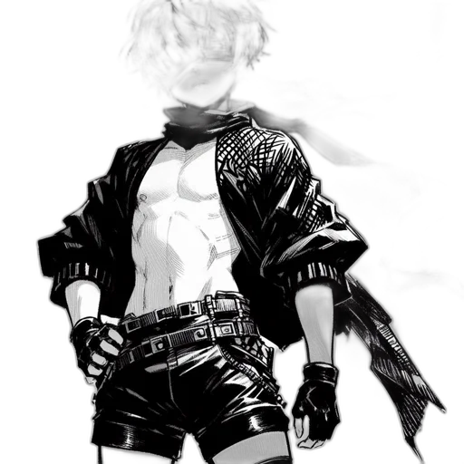 jacket, weapon, sword, robot transparent PNG cut-out