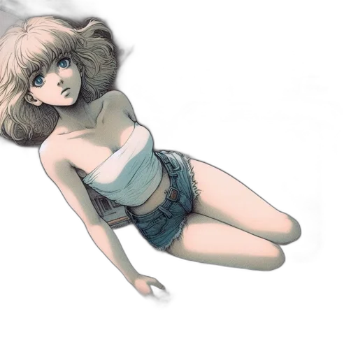 hair, dress, creature, jacket transparent PNG cut-out