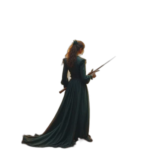 staff, dress, sword, weapon transparent PNG cut-out