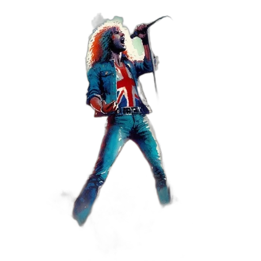 jacket, weapon, staff, hair transparent PNG cut-out