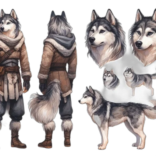 concept art, fantasy art, watercolor, comic book art transparent PNG cut-out