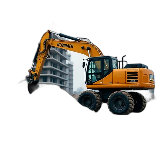 weapon, car, building, 3d render transparent PNG cut-out