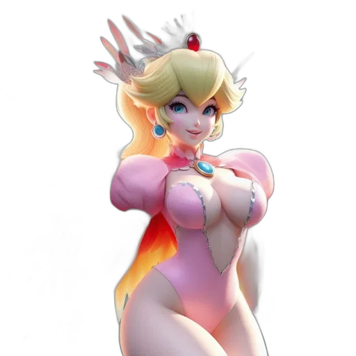 crown, dress, 3d render, concept art transparent PNG cut-out
