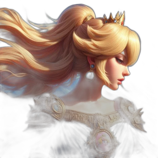 crown, hair, fantasy art, concept art transparent PNG cut-out