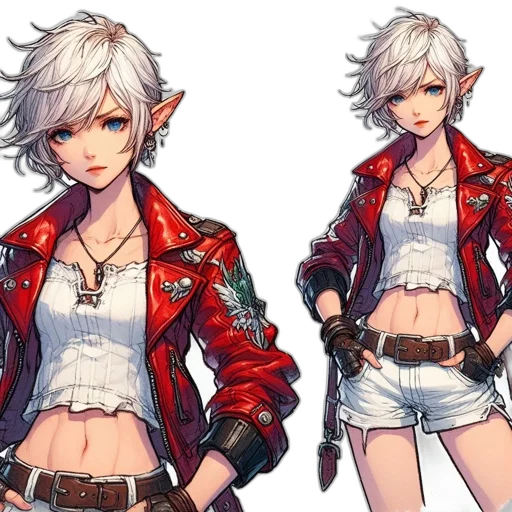 jacket, concept art, fantasy art, cyberpunk transparent PNG cut-out