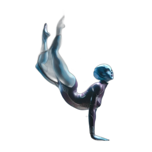 creature, staff, robot, hair transparent PNG cut-out