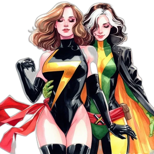 comic book art, concept art, cartoon, fantasy art transparent PNG cut-out