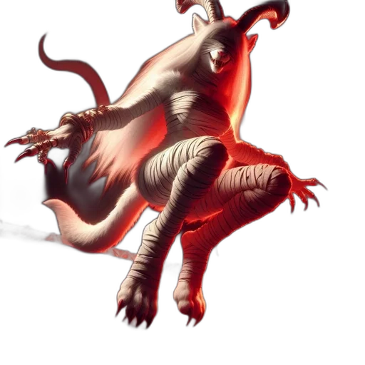 dragon, creature, animal, staff transparent PNG cut-out