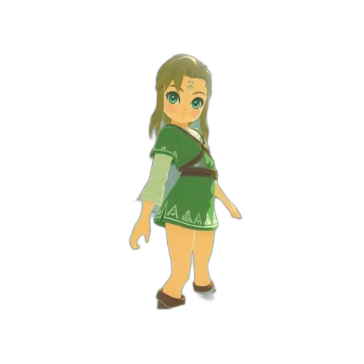 dress, staff, 3d render, pixel art transparent PNG cut-out