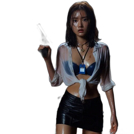 umbrella, jacket, jewelry, staff transparent PNG cut-out