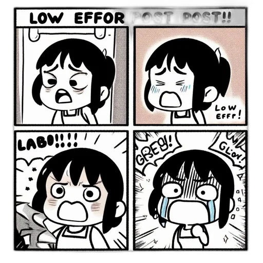 cartoon, four-panel, comic, strip transparent PNG cut-out