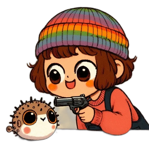 hat, weapon, creature, animal transparent PNG cut-out
