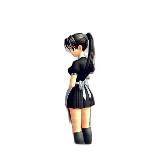 dress, staff, robot, 3d render transparent PNG cut-out