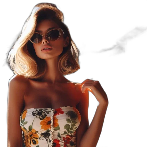 dress, photorealistic, 3d render, concept art transparent PNG cut-out