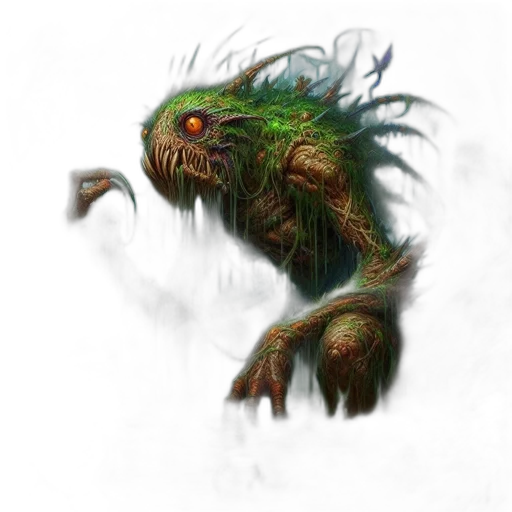 creature, dragon, staff, face transparent PNG cut-out