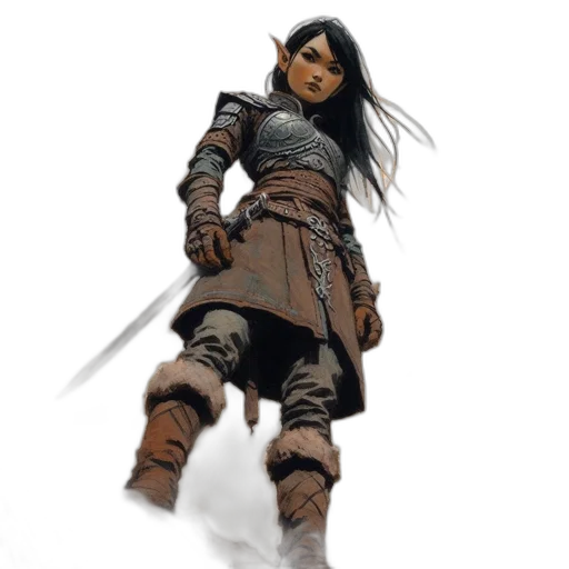 sword, weapon, staff, fantasy art transparent PNG cut-out