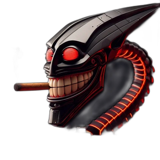 mask, creature, staff, robot transparent PNG cut-out