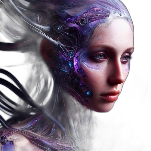 robot, mask, face, hair transparent PNG cut-out