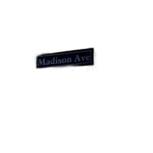 street, sign, madison, ave transparent PNG cut-out