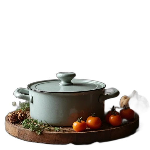 food, photorealistic, 3d render, earth tones transparent PNG cut-out