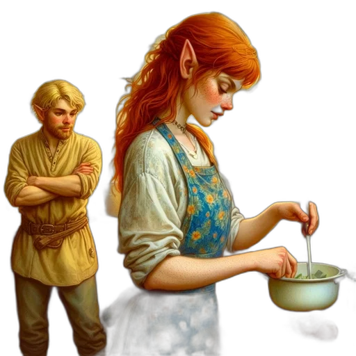 food, jewelry, staff, fantasy art transparent PNG cut-out
