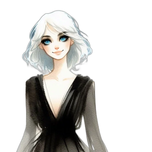 dress, fantasy art, concept art, cartoon transparent PNG cut-out