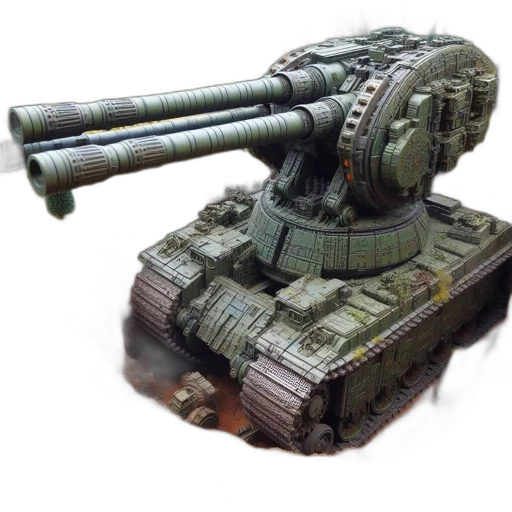 weapon, robot, 3d render, concept art transparent PNG cut-out