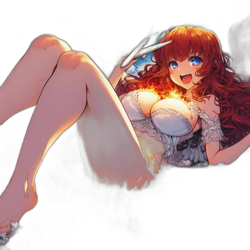 dress, anime, fantasy art, concept art transparent PNG cut-out