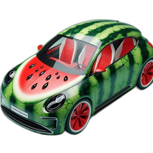 car, food, 3d render, concept art transparent PNG cut-out