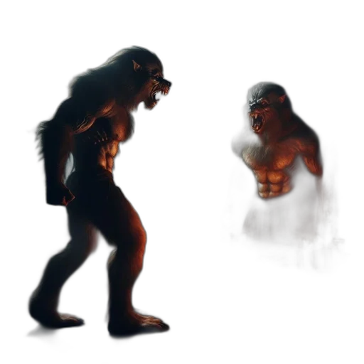 creature, animal, mask, concept art transparent PNG cut-out