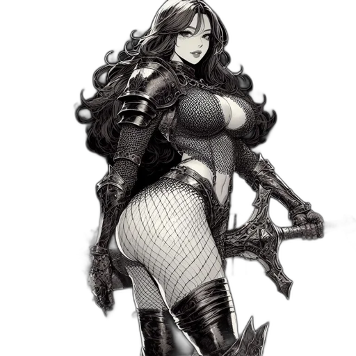 weapon, dress, fantasy art, concept art transparent PNG cut-out