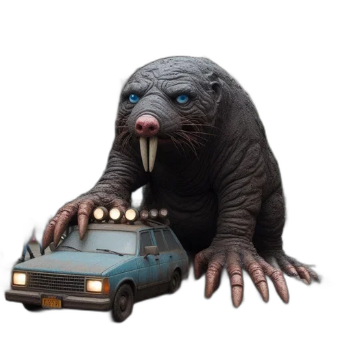 car, creature, animal, robot transparent PNG cut-out