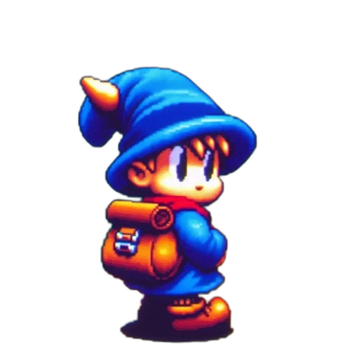 hat, staff, jacket, robot transparent PNG cut-out