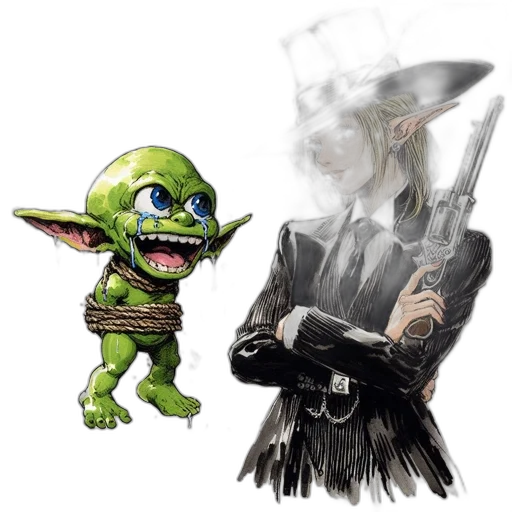 mask, staff, creature, concept art transparent PNG cut-out