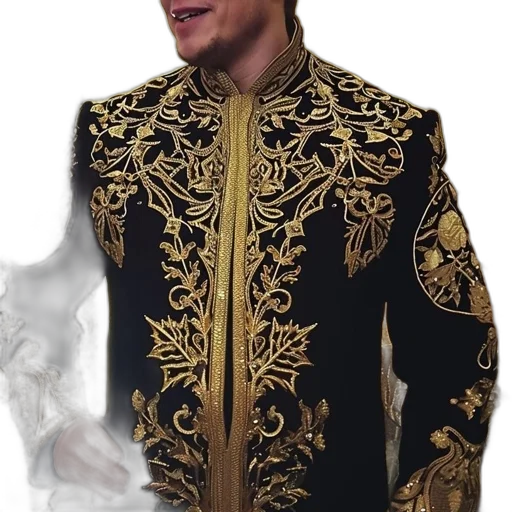 jacket, crown, staff, face transparent PNG cut-out