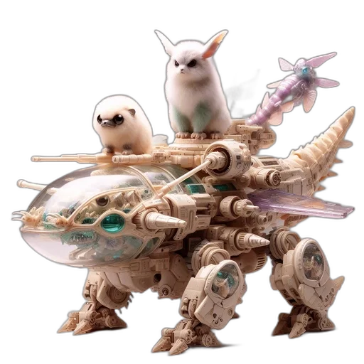 weapon, robot, animal, dragon transparent PNG cut-out